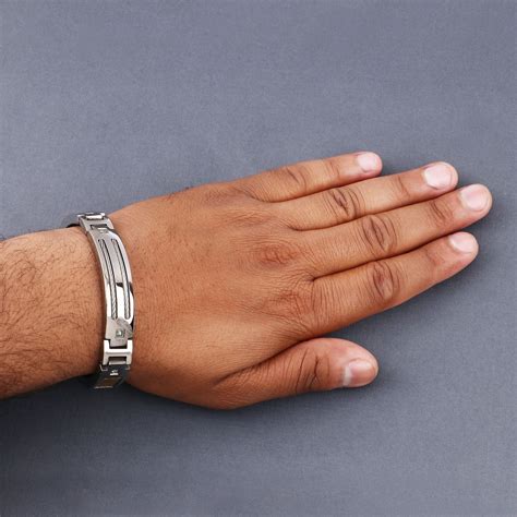 titanium bracelets for men.